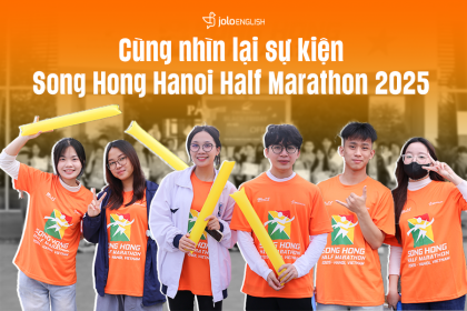JOLO English Đồng Hành Thành Công Cùng Song Hong Hanoi Half Marathon 2025