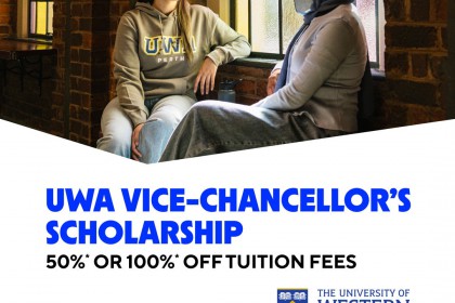Học bổng UWA Vice-Chancellor’s Scholarship 2026 – Lên đến 100% học phí