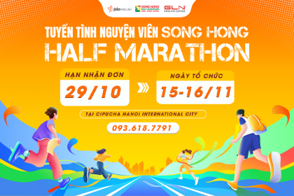 SONG HONG HANOI HALF MARATHON 2025 CHÍNH THỨC MỞ ĐƠN TUYỂN TÌNH NGUYỆN VIÊN