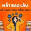 Mất Bao Lâu Để Có Thể Thành Thạo Tiếng Anh ?